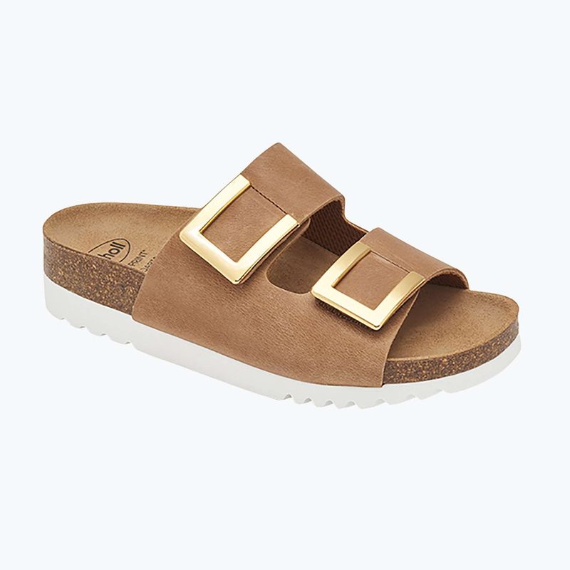 Дамски чехли Scholl Montery 2 Straps Ad Med cognac 8