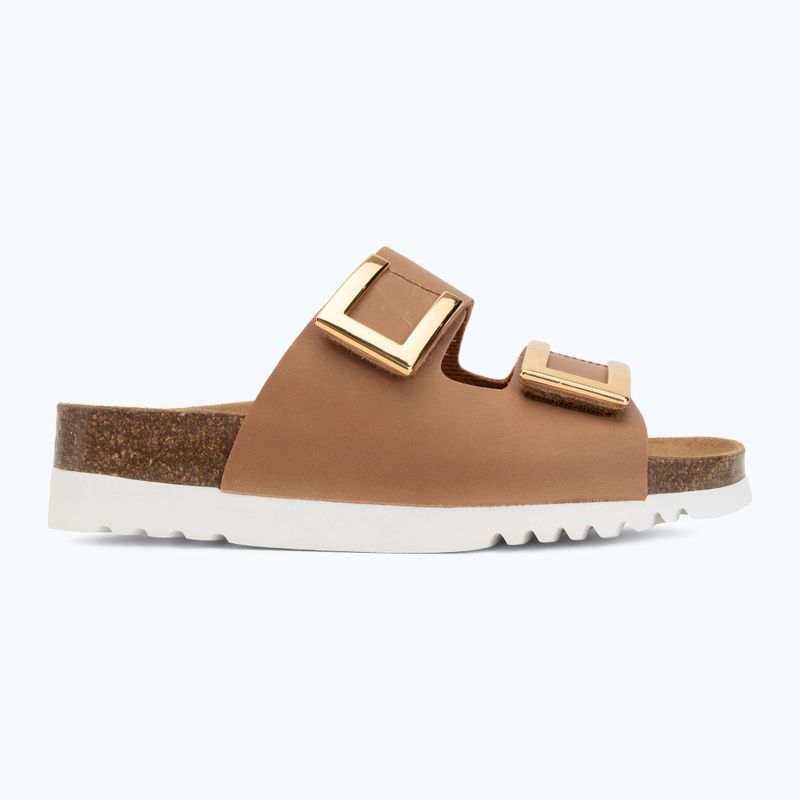 Дамски чехли Scholl Montery 2 Straps Ad Med cognac 2