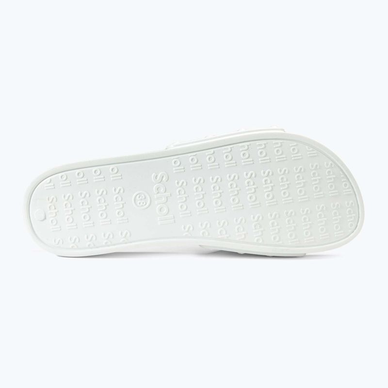 Дамски чехли Scholl Pescura Flat Aqua Eva off white 4
