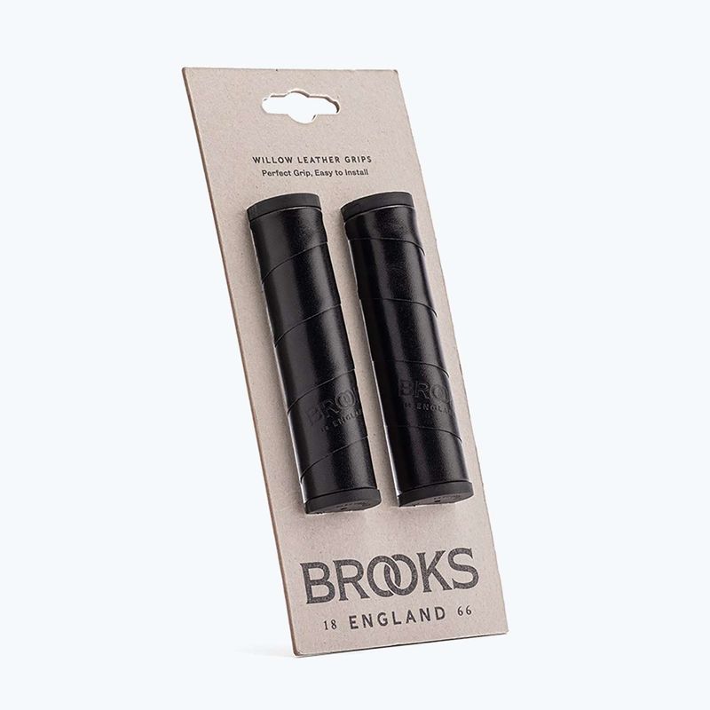 Ръкохватки за кормило Brooks England Willow Leather black 2
