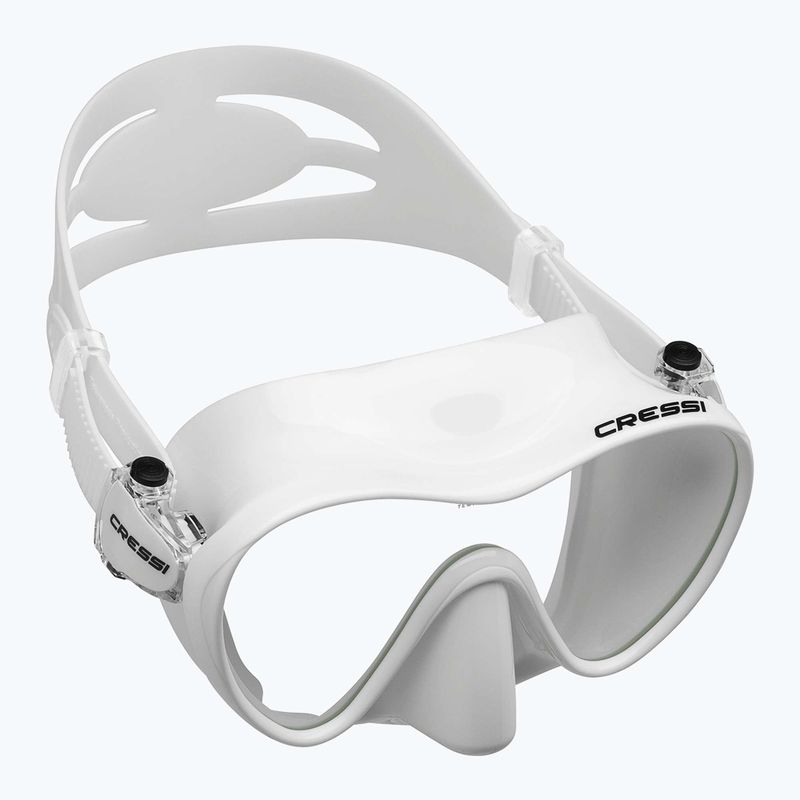 Маска за гмуркане Cressi F1 бяла ZDN283000 6