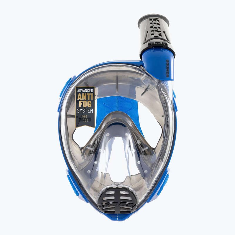 Цялолицева маска за шнорхелинг Cressi Komodo Full Face blue/black 4