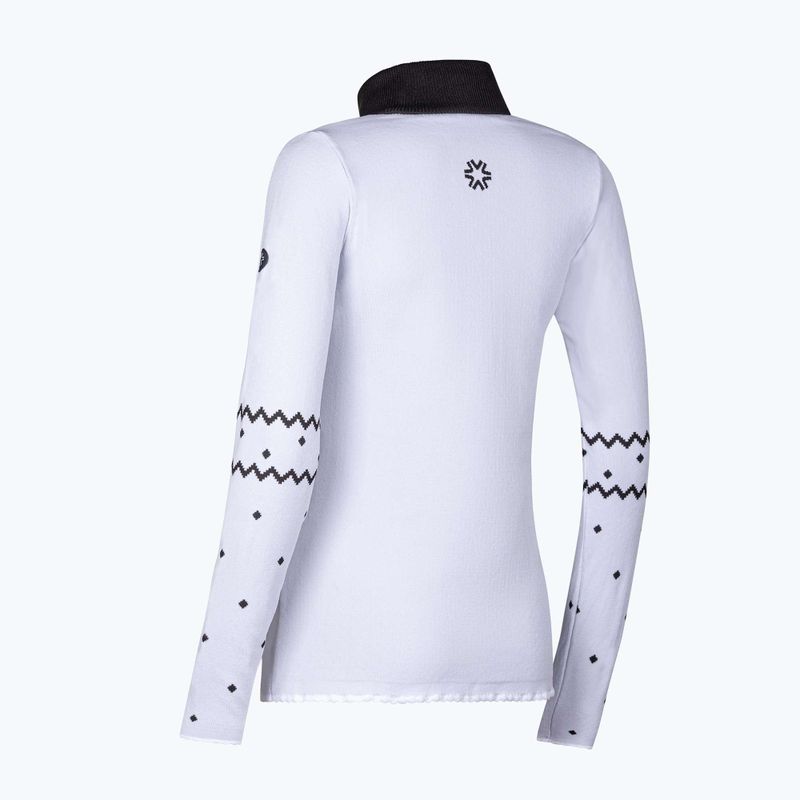 Дамски термо суитшърт Newland Groenlandia Half Zip white/black 6