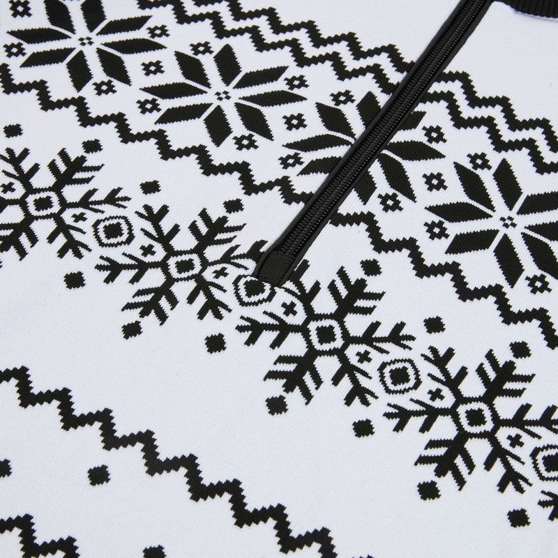 Дамски термо суитшърт Newland Groenlandia Half Zip white/black 3