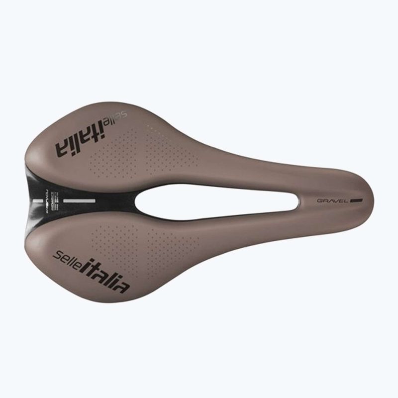 Седло за велосипед Selle Italia Novus Boost Evo Gravel TM, Superflow, Manganese Rail, Soft-Trek кафяво 3