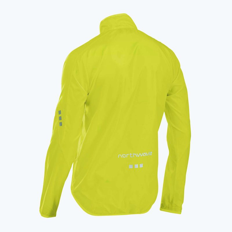 Мъжко яке за колоездене Northwave Vortex 2 yellow fluo 2