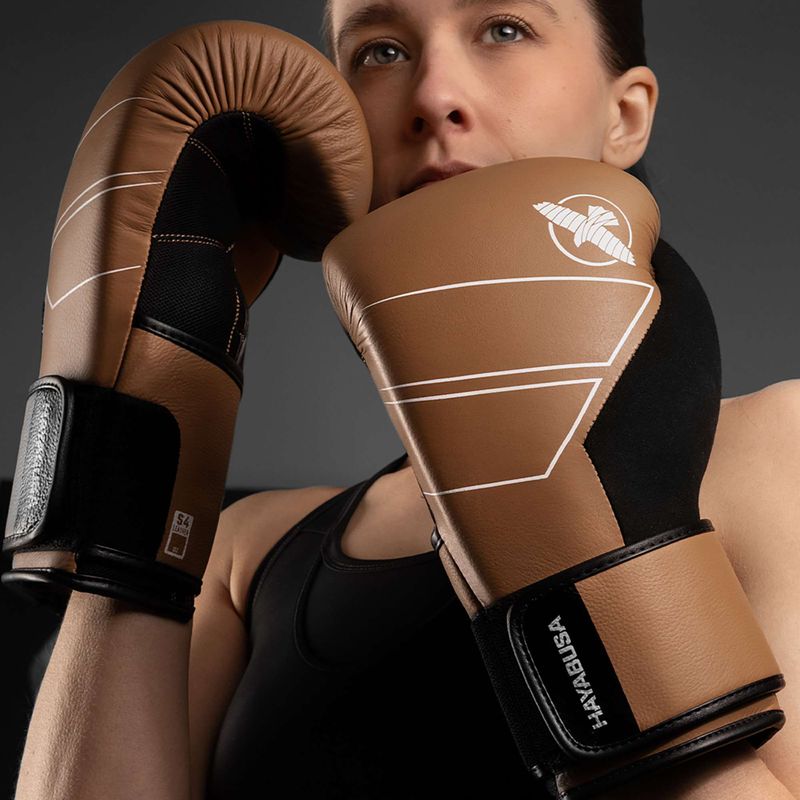 Боксьорски ръкавици Hayabusa S4 Leather golden brown 6