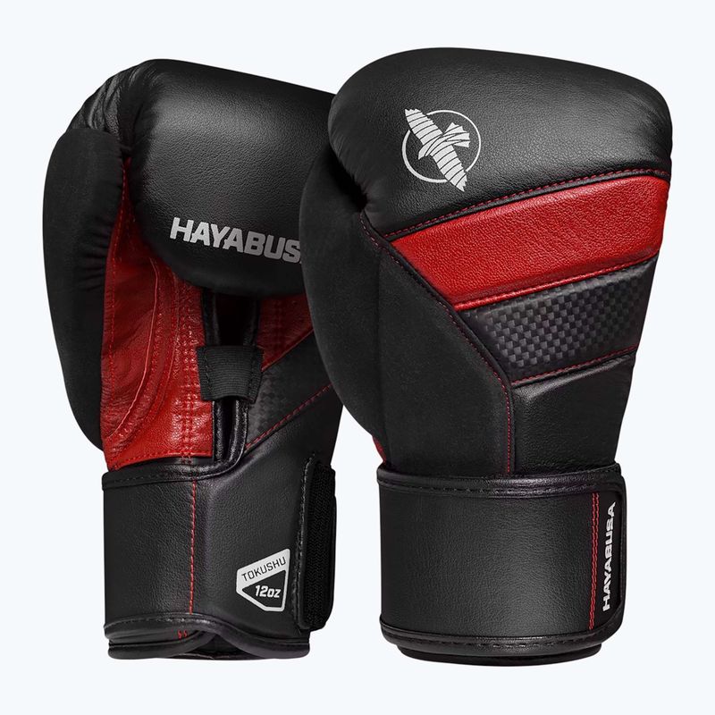 Боксови ръкавици Hayabusa T3 black/red 2