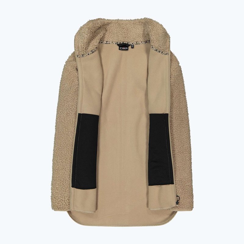 Дамско палто CMP 35P3846 Long Teddy Highloft cookie 4