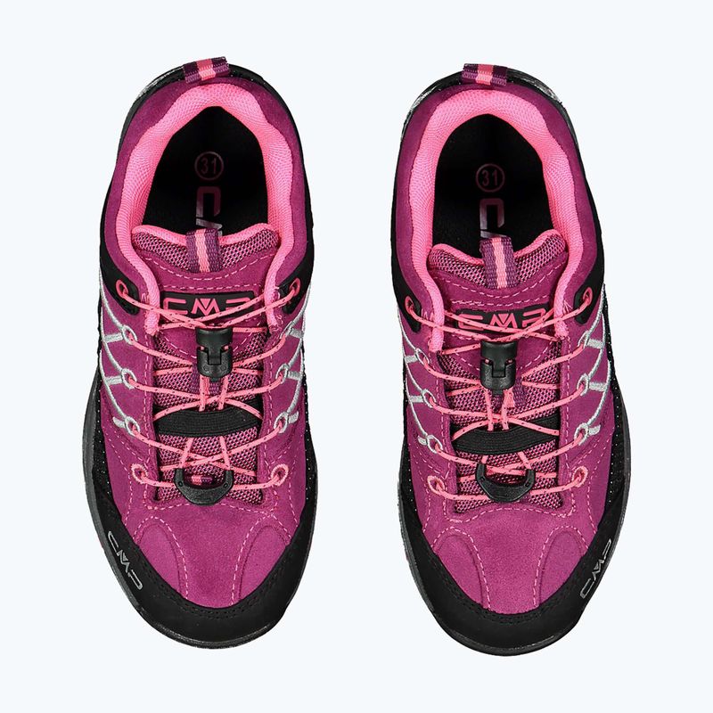 CMP детски ботуши за трекинг Rigel Low Wp berry / pink fluo 11