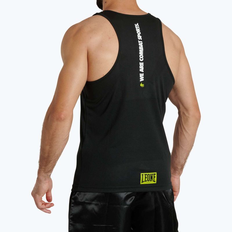 Мъжка тениска за тренировка LEONE 1947 Color Block tank black 2