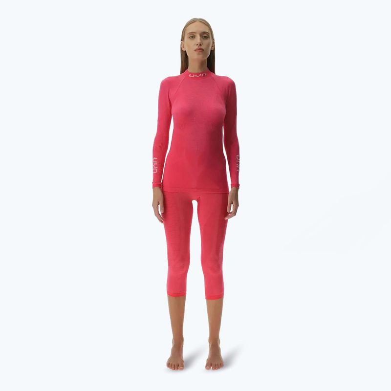 Дамска термоактивна блуза UYN Elevation Biomorph LS Turtle Neck pink yarrow 2