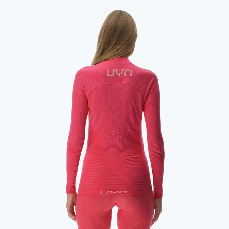 Дамска термоактивна блуза UYN Elevation Biomorph LS Turtle Neck pink yarrow 3