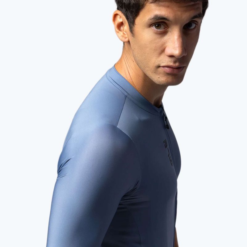 Мъжка тениска за колоездене Alé Color Block steel blue 4