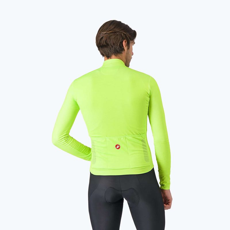 Мъжка блуза с дълъг ръкав за колоездене Castelli Puro 4 electric lime 2