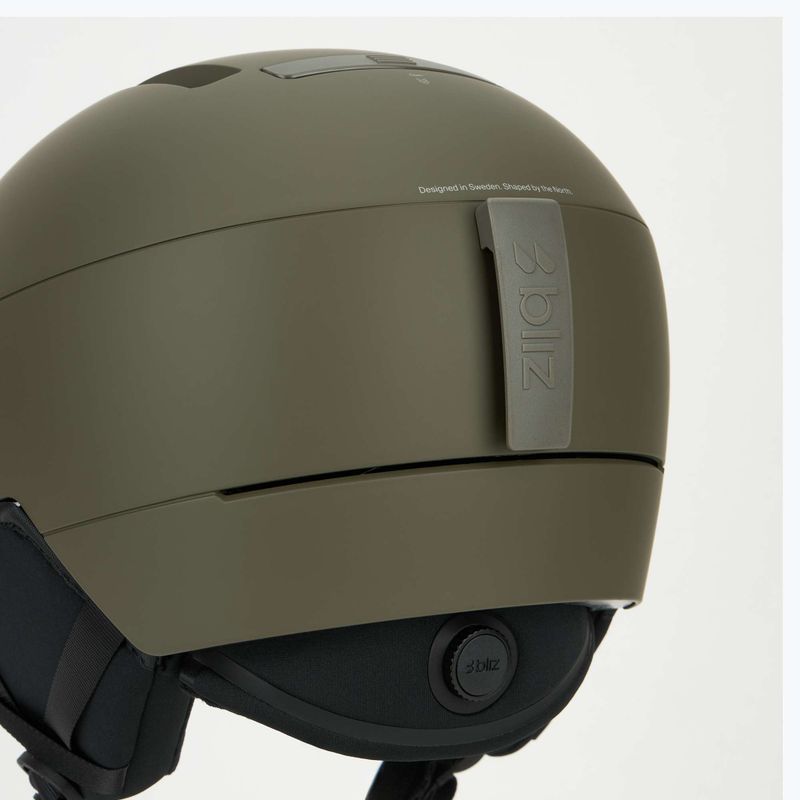 Скиорска каска Bliz S002 matte camo green 8