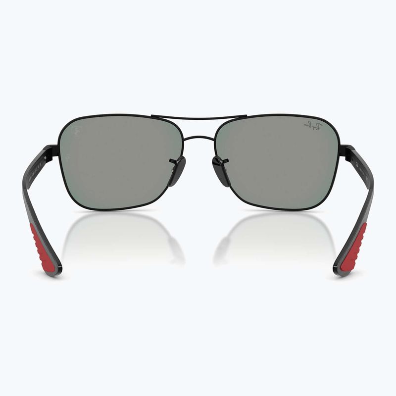 Слънчеви очила Ray-Ban Rb8336M Scuderia matt black/dark grey mirror blue/red 5