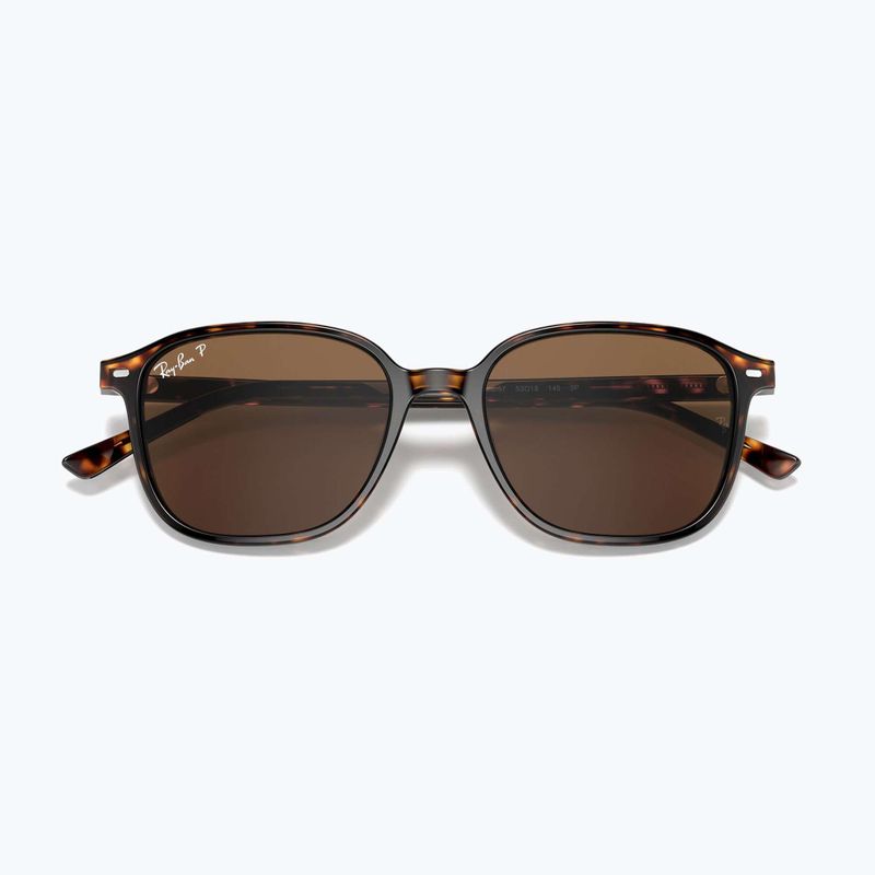 Слънчеви очила Ray-Ban Leonard tortoise/brown polarized 3