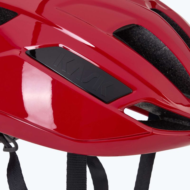 Червена велосипедна каска KASK Sintesi 7
