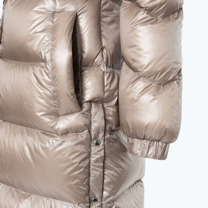 Woolrich дамско яке Aliquippa Long Puffer light taupe 4