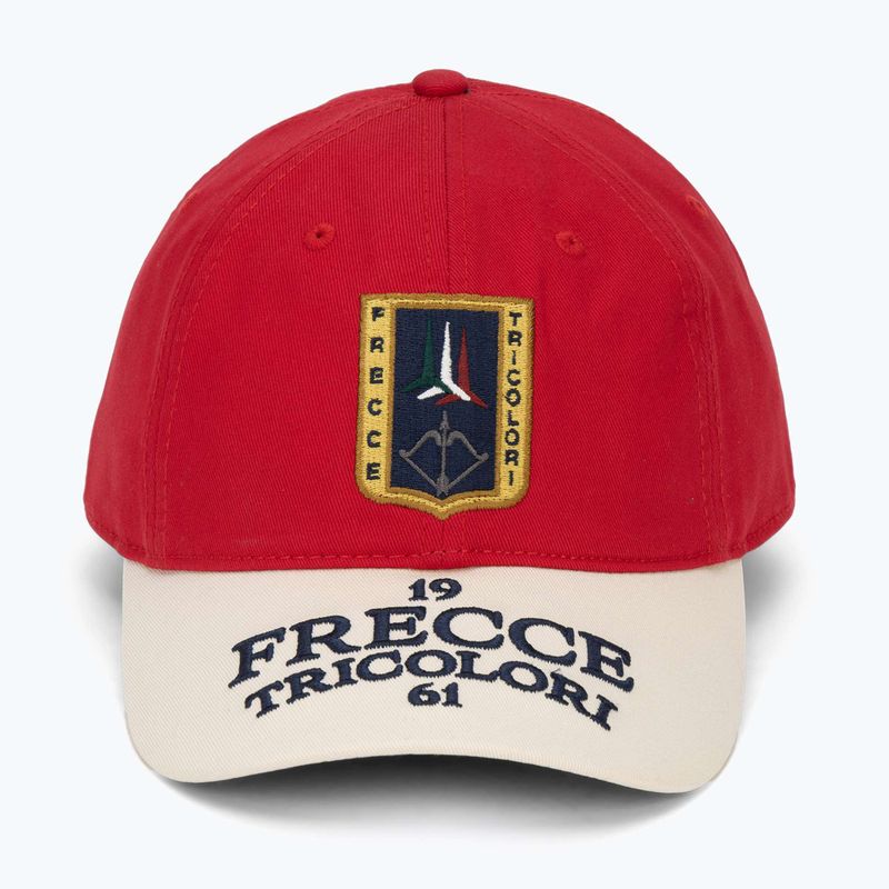 Mъжка шапка с козирка Aeronautica Militare HA1246UCT02 tango red/cream white 2
