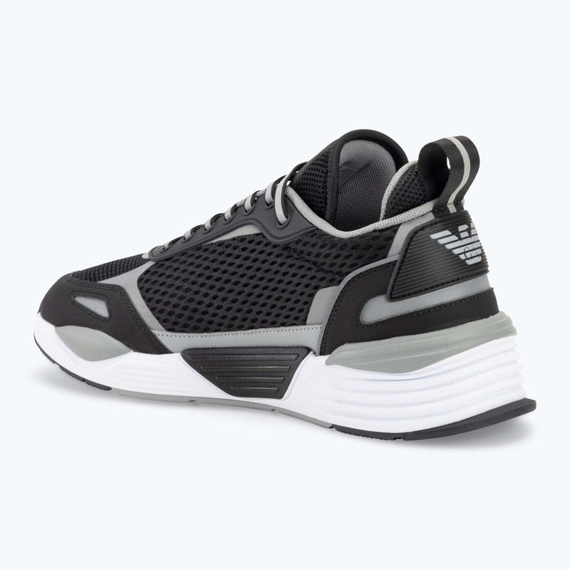 EA7 Emporio Armani Ace Runner Mesh черни/ сребърни обувки 3