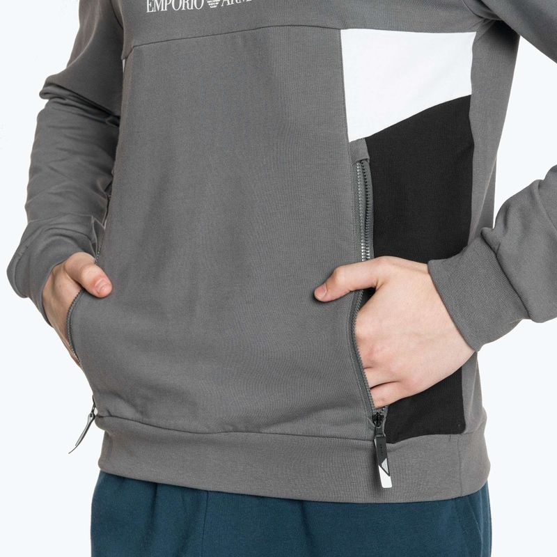 Мъжки суитшърт EA7 Emporio Armani Train Summer Block iron gate 4