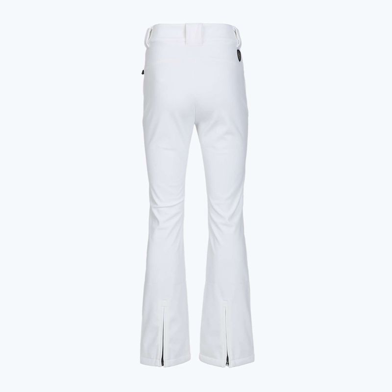 Дамски скиорски панталон EA7 Emporio Armani Ski Kitzbuhel Softshell High Waisted white 2