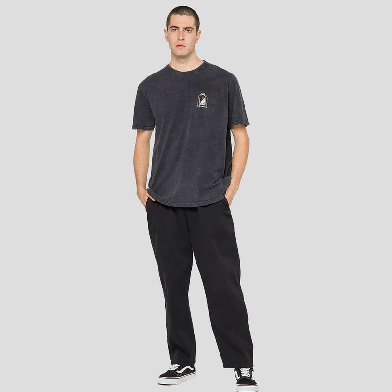Мъжка тениска Kaotiko Washed Trust Your Intuition black 2