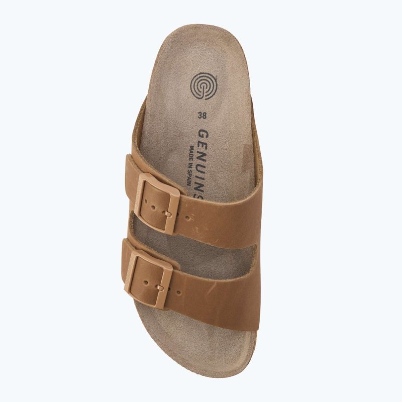 Дамски чехли Genuins Hawaii Oiled Leather clay 5