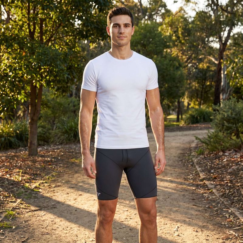Мъжки къси чорапогащи Joma R-Trail Nature Short Tights сиво 103163 8