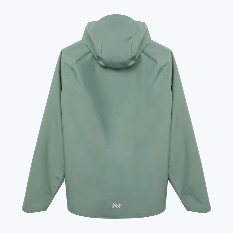 Мъжко яке за бягане NNormal Trail Rain green 2