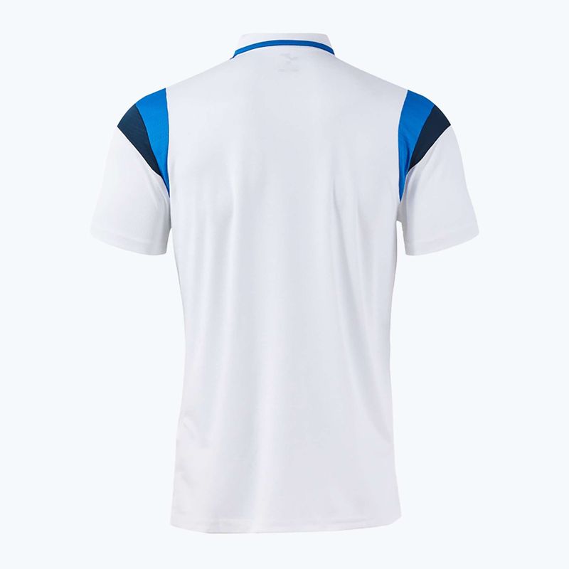 Мъжка тениска/фланелка за тенис Joma Terra Polo white/royal 2