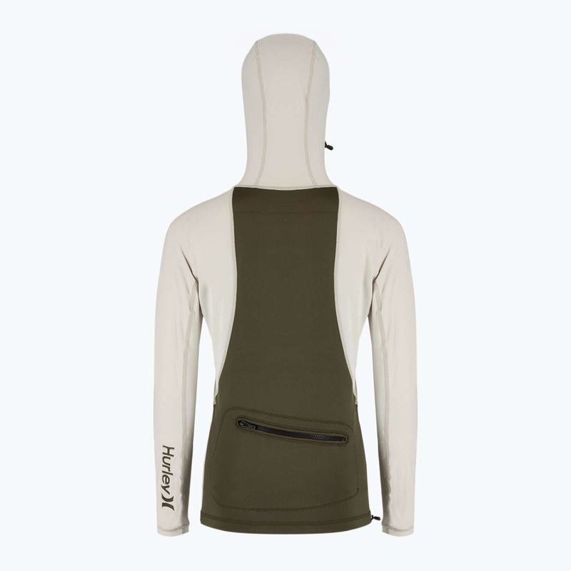 Мъжки Hurley Coast Guard Surf Top с качулка за плуване с дълъг ръкав 2