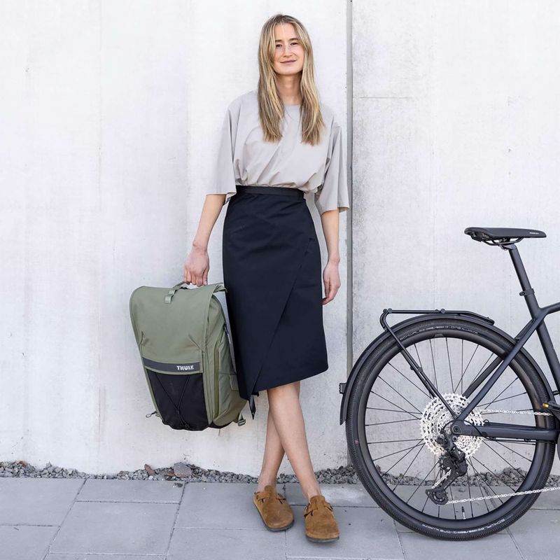 Thule Paramount 20 л мека зелена раница за велосипед 5