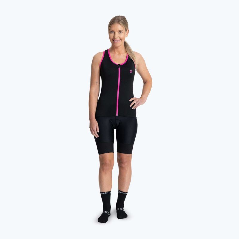 Дамско колоездачно трико Rogelli Abbey Tank Top W black / pink 2
