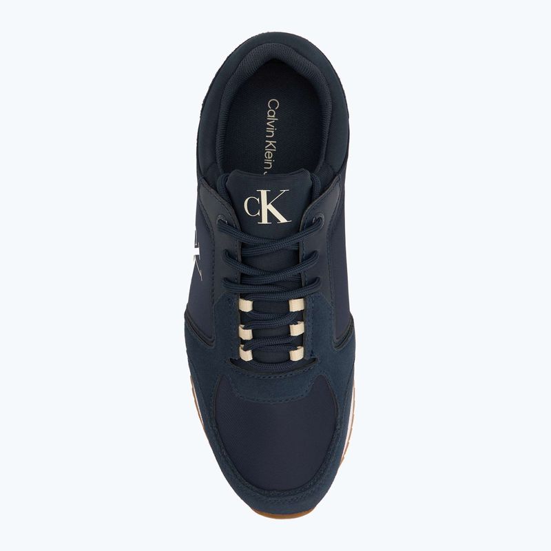 Мъжки обувки Calvin Klein YM0YM01326 Retro Runner Sock Lace Up Ny-Su Calvin Navy/Bright White/Gum 5