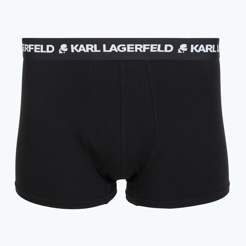 Мъжки боксерки KARL LAGERFELD Logo Trunk 3 чифта black 2