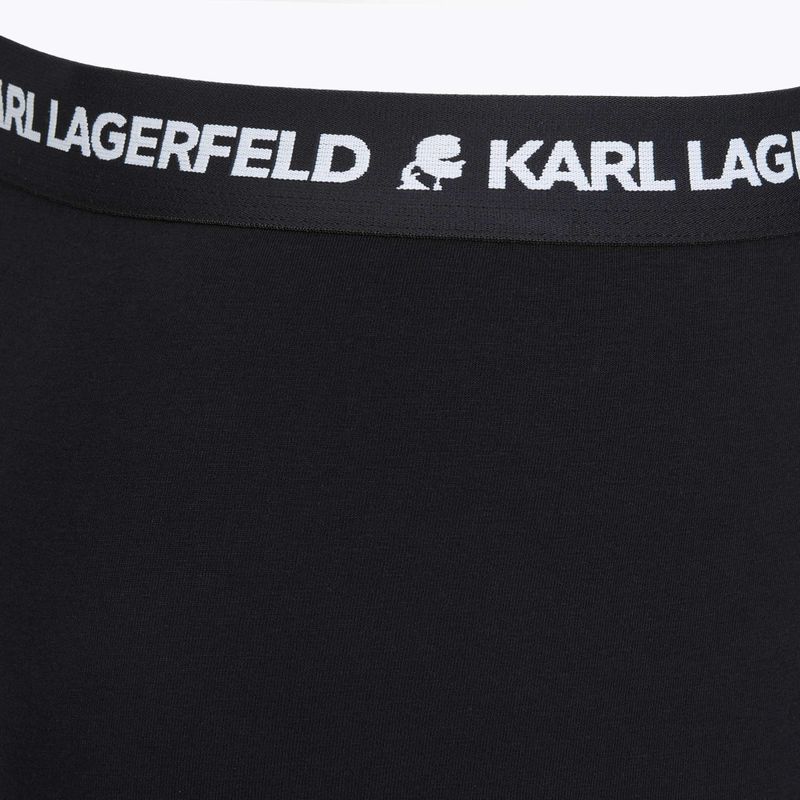Мъжки боксерки KARL LAGERFELD Logo Trunk 3 чифта black 4