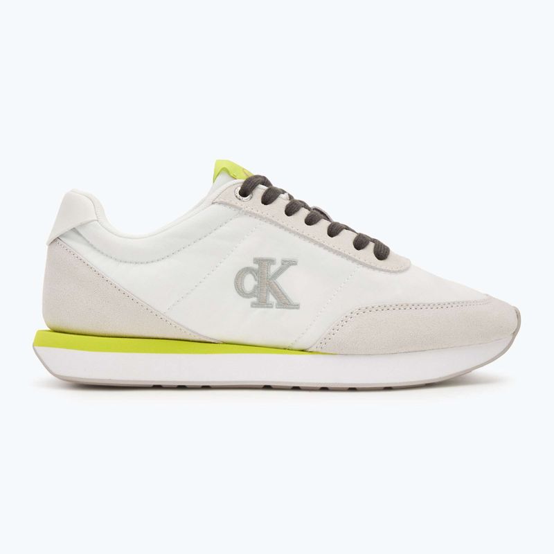 Дамски обувки Calvin Klein YW0YW01990 Retro Runner Lace Up Nylon MG white/evening primrose/lily white 2