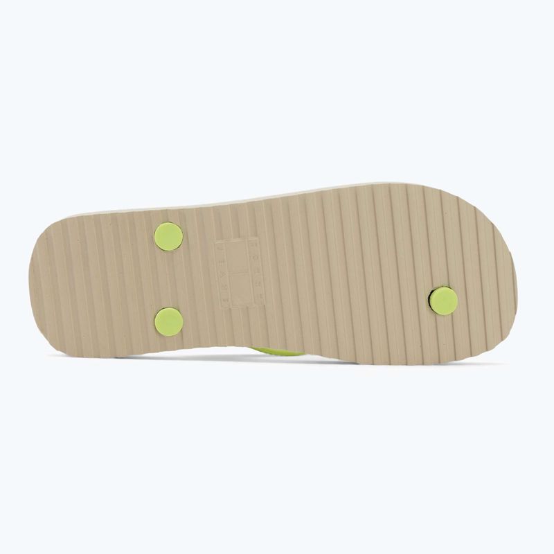 Дамски джапанки Tommy Jeans Logo Summer white clay/lime essence 4