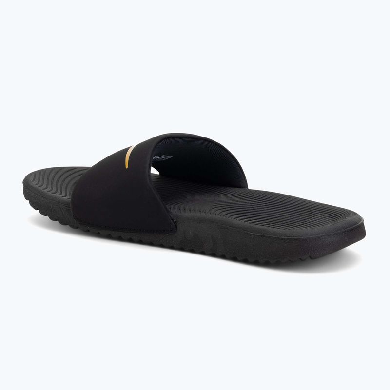 Детски чехли Nike Kawa black/metallic gold 3