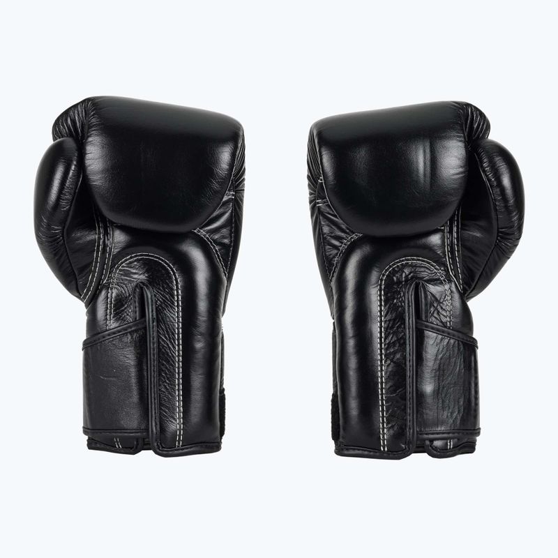 Fairtex Стилни ъглови боксови ръкавици за спаринг - заключен палец черни 3