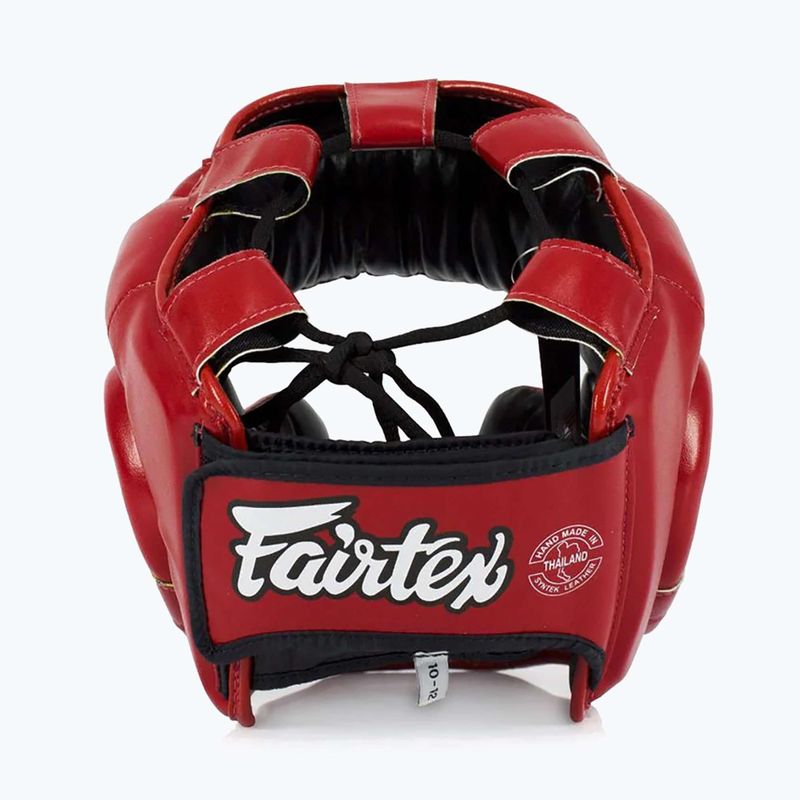 Детска боксьорска каска Fairtex Headguard for Kids red 3