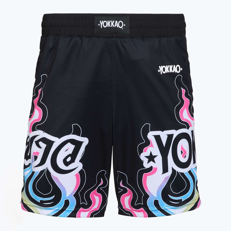 Мъжки тренировъчни шорти YOKKAO Flames Workout black