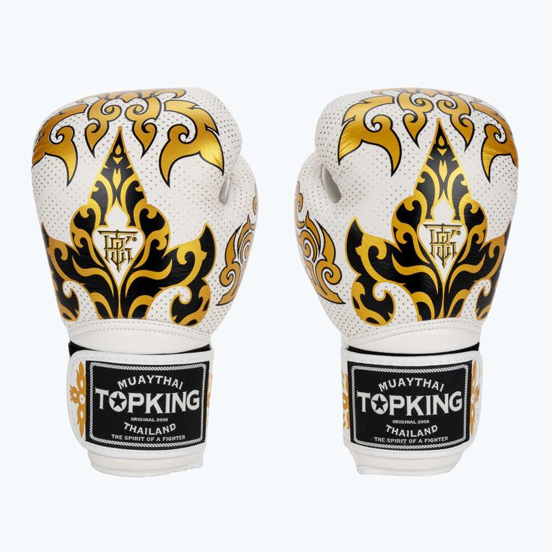Боксови ръкавици Top King Boxing Kanok white 2