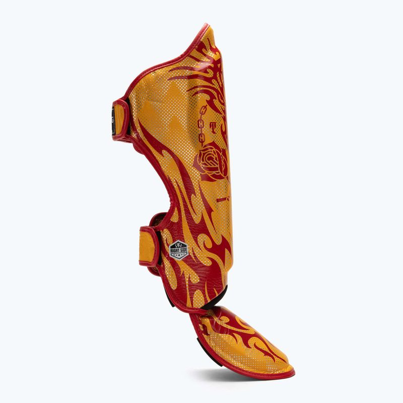 Протектори за подбедрица и стъпалаа Top King Dragon yellow 2