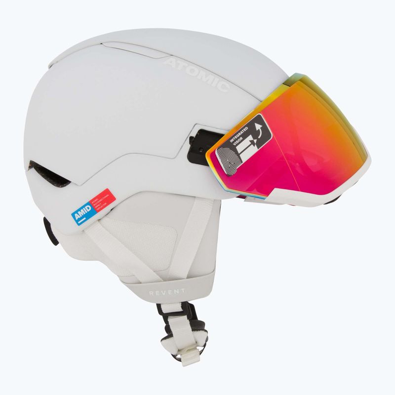 Ски каска Atomic Revent GT Amid Visor HD white heather/red hd 6