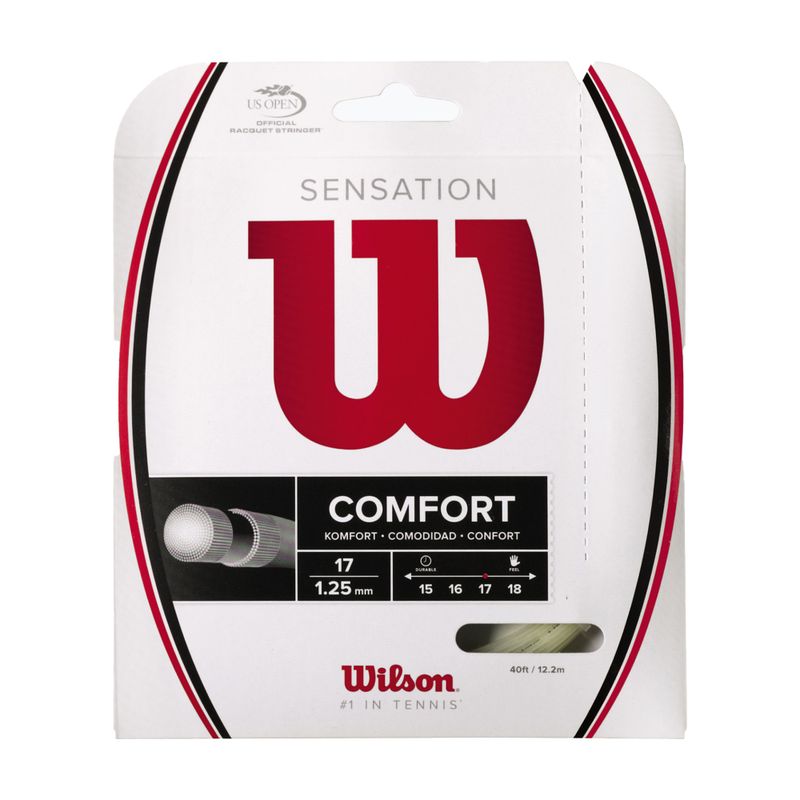 Wilson Sensation 17 тенис струна 12,2 м сива WRZ941100+