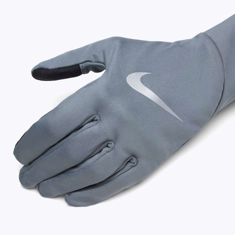 Мъжки ръкавици за бягане Nike Pacer Lightweight RG smoke grey/smoke grey/silver 4
